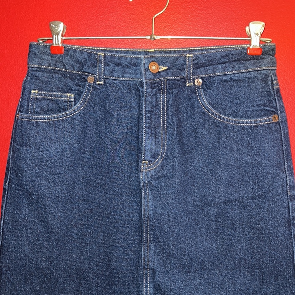 Denim Midi Skirt by Find. Sz S - Picture 2 of 6